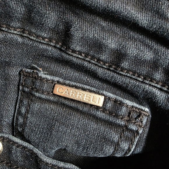 Womans High Rise Straight LEG Jeans - Black - Picture 4 of 7